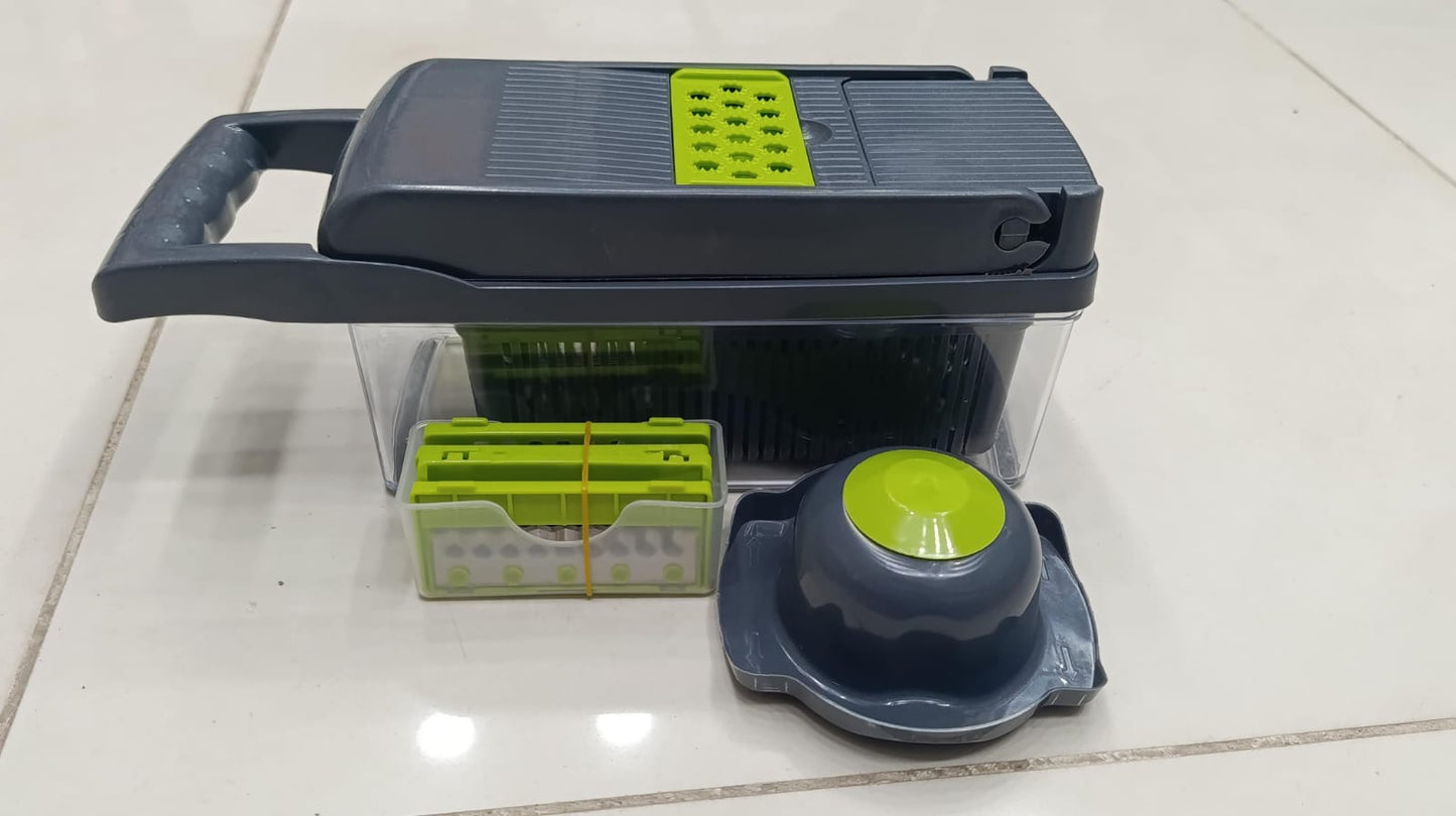 Vegetable Chopper Food Slicer, Dicer, Grater  Cutter with Handle – Multi-Function Kitchen Tool